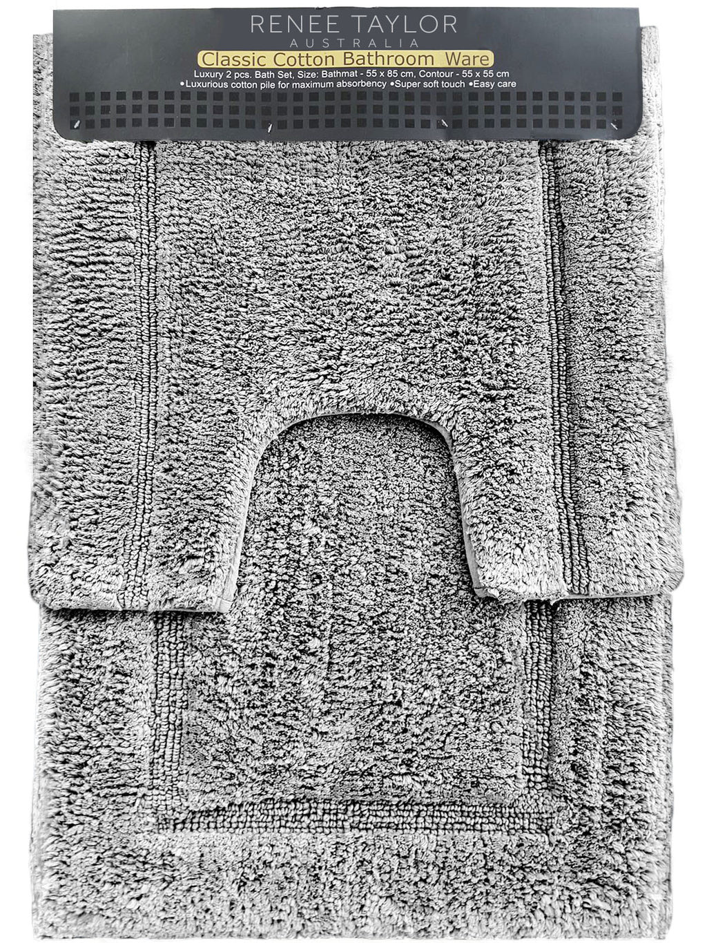 2 Piece 2200 GSM Tufted Bath Mat Set by Renee Taylor – Luxury Plush Absorbent