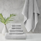 Retreat Cotton Tencel Antimicrobial 6 Piece Towel Set by Cloud Linen Collection