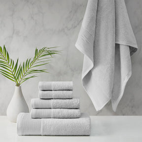 Retreat Cotton Tencel Antimicrobial 6 Piece Towel Set by Cloud Linen Collection