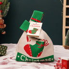 Festive Knitted Christmas Gift Bag Set
