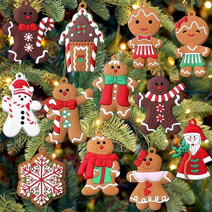 Festive 12-Piece Christmas Ornament Set