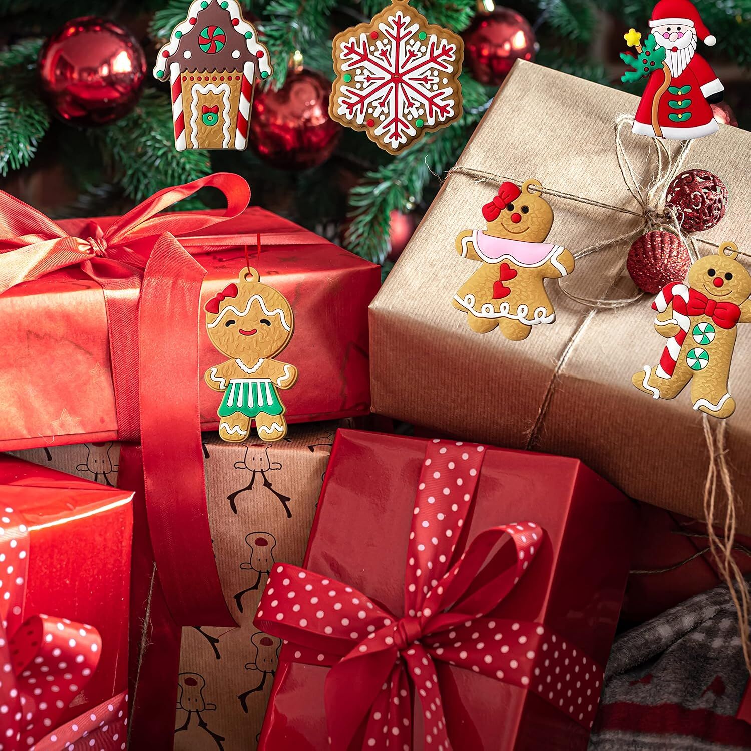 Festive 12-Piece Christmas Ornament Set