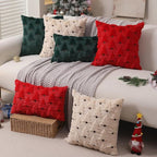 Plush Black Christmas Pillow Covers Set of 2