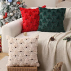 Elegant Black Christmas Pillow Covers Set