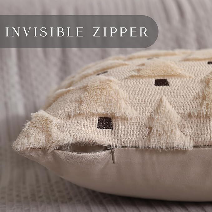 Elegant Black Christmas Pillow Covers Set