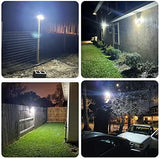Solar Motion Sensor Outdoor Lights (2-Pack) with 288 LEDs & 2800LM: 270° Wide Angle, IP65 Waterproof, Remote-Controlled for Aussie Yards