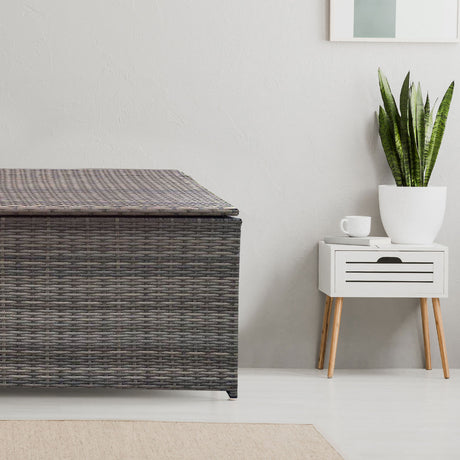 Arcadia Outdoor Rattan Storage Box - Oatmeal