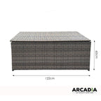 Arcadia Outdoor Rattan Storage Box - Oatmeal