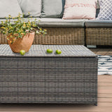 Arcadia Outdoor Rattan Storage Box - Oatmeal