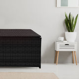Arcadia Outdoor Rattan Storage Box - Black