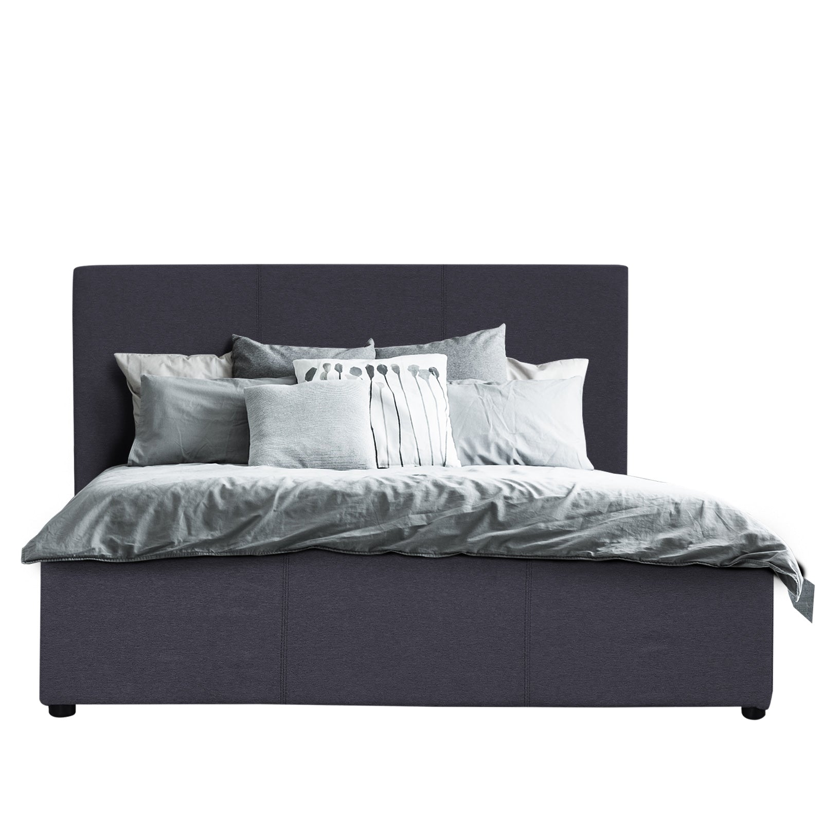 Milano Luxury Charcoal Gas Lift Bed Frame
