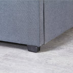 Milano Capri Luxury Gas Lift Bed Frame - Queen - Grey