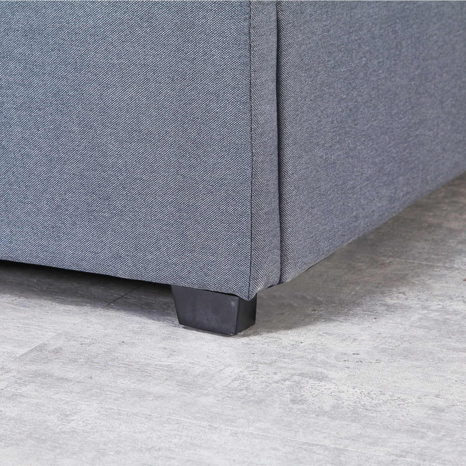 Milano Capri Luxury Gas Lift Bed Frame - Queen - Grey