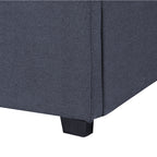Milano Capri Luxury Gas Lift Bed Frame Base And Headboard With Storage - King - Charcoal