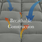 Royal Comfort Charcoal Bamboo Blend Mattress Topper