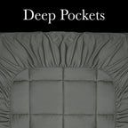 Royal Comfort Charcoal Bamboo Blend Mattress Topper