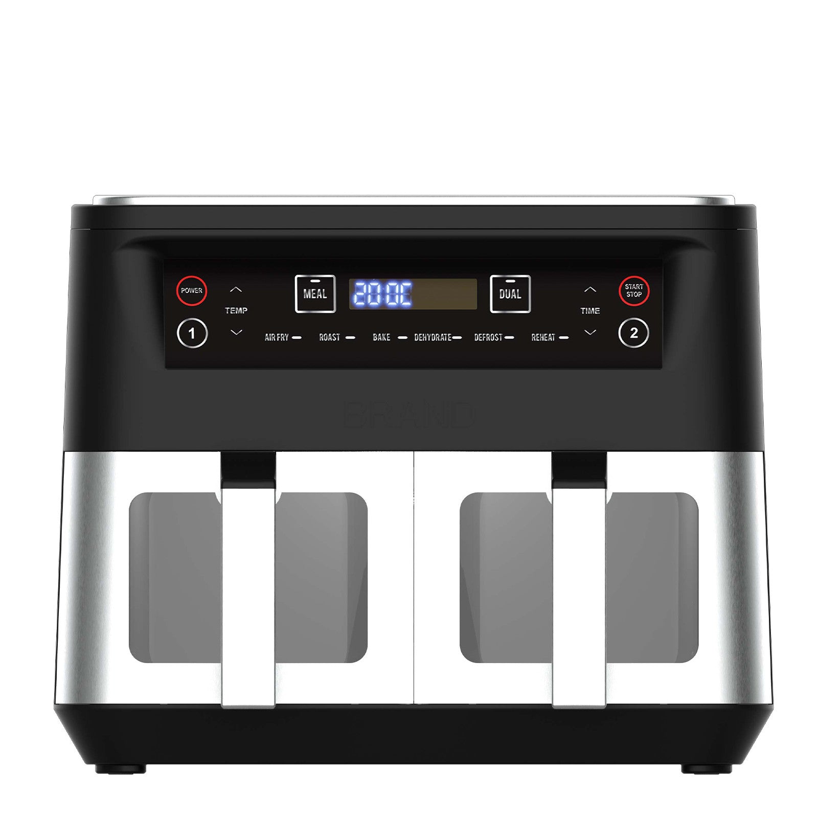 Kitchen Couture Dual View 10L Air Fryer – Twin Chambers, Total Control