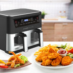 Kitchen Couture Dual View 10L Air Fryer – Twin Chambers, Total Control