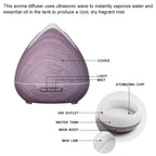 Essential Oils Ultrasonic Aromatherapy Diffuser Air Humidifier Purify & Moisturize