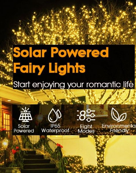 Allure Home Collections 200 LED Solar Fairy Lights