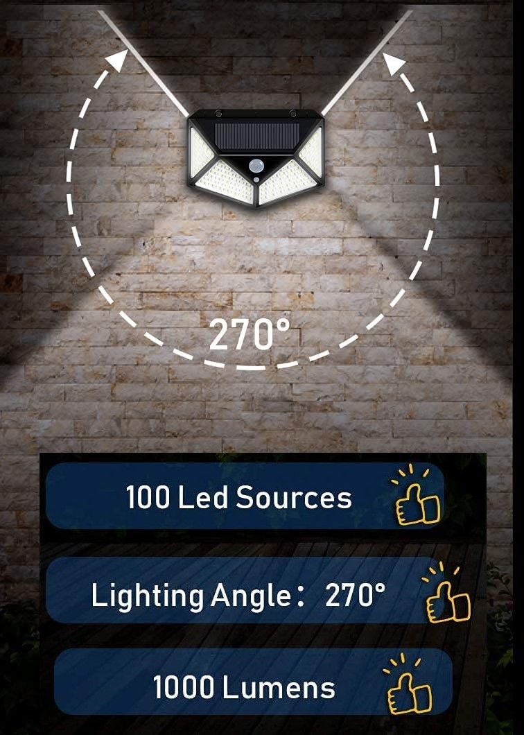 100 Waterproof LED Solar Fairy Lights - 4 Pack