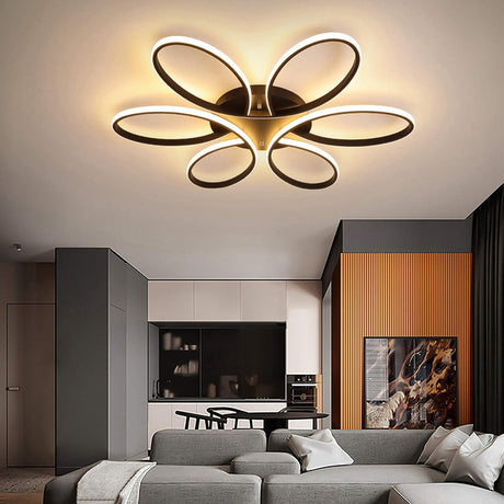 Modern LED Chandelier with Dimmable Lighting