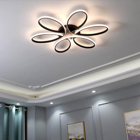 Modern LED Chandelier with Dimmable Lighting