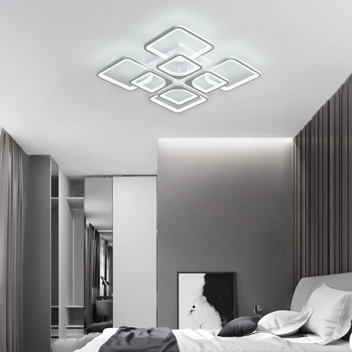 Dimmable Modern LED Ceiling Light with Remote