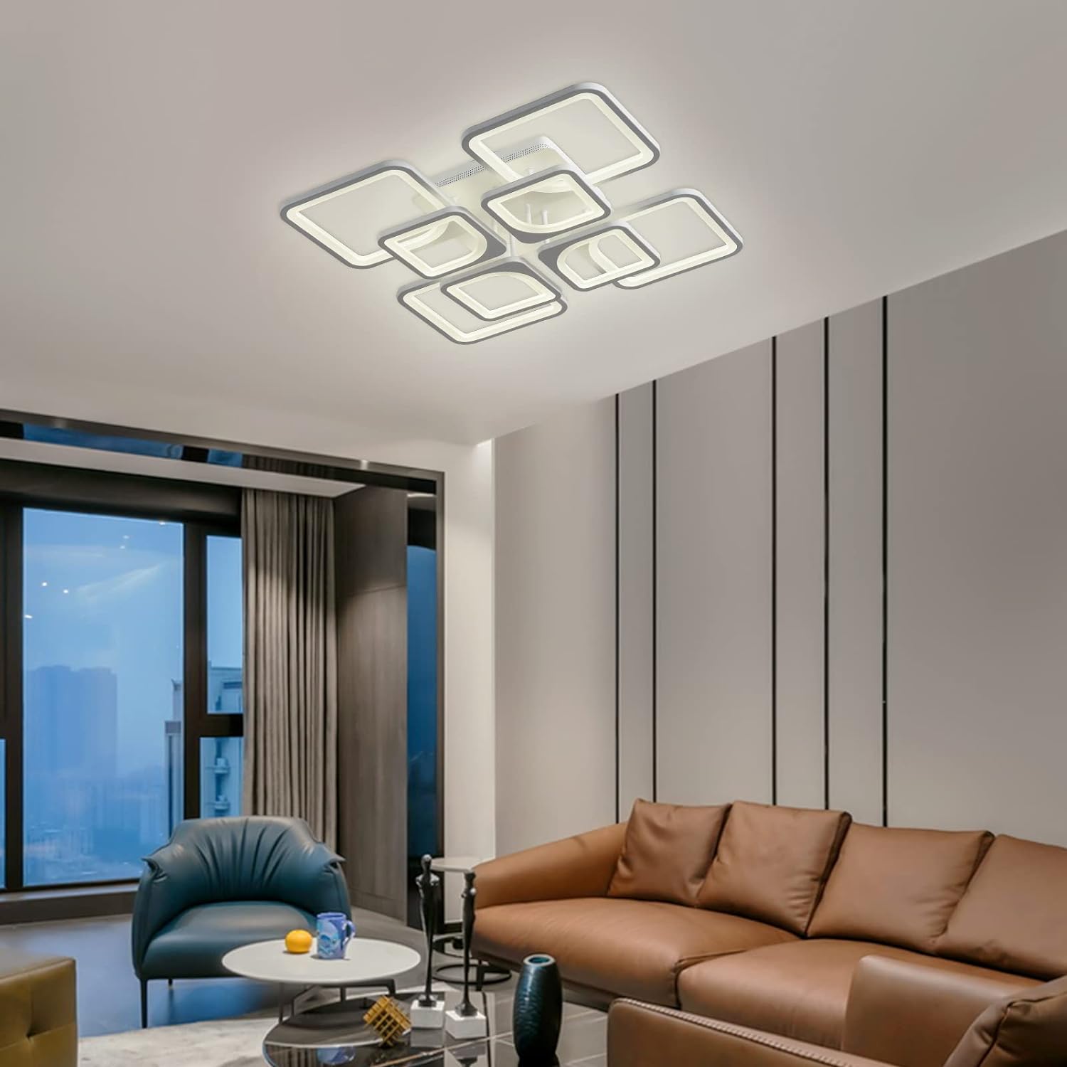 Dimmable Modern LED Ceiling Light with Remote
