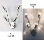 Modern Chrome 4 Light LED Track Kit