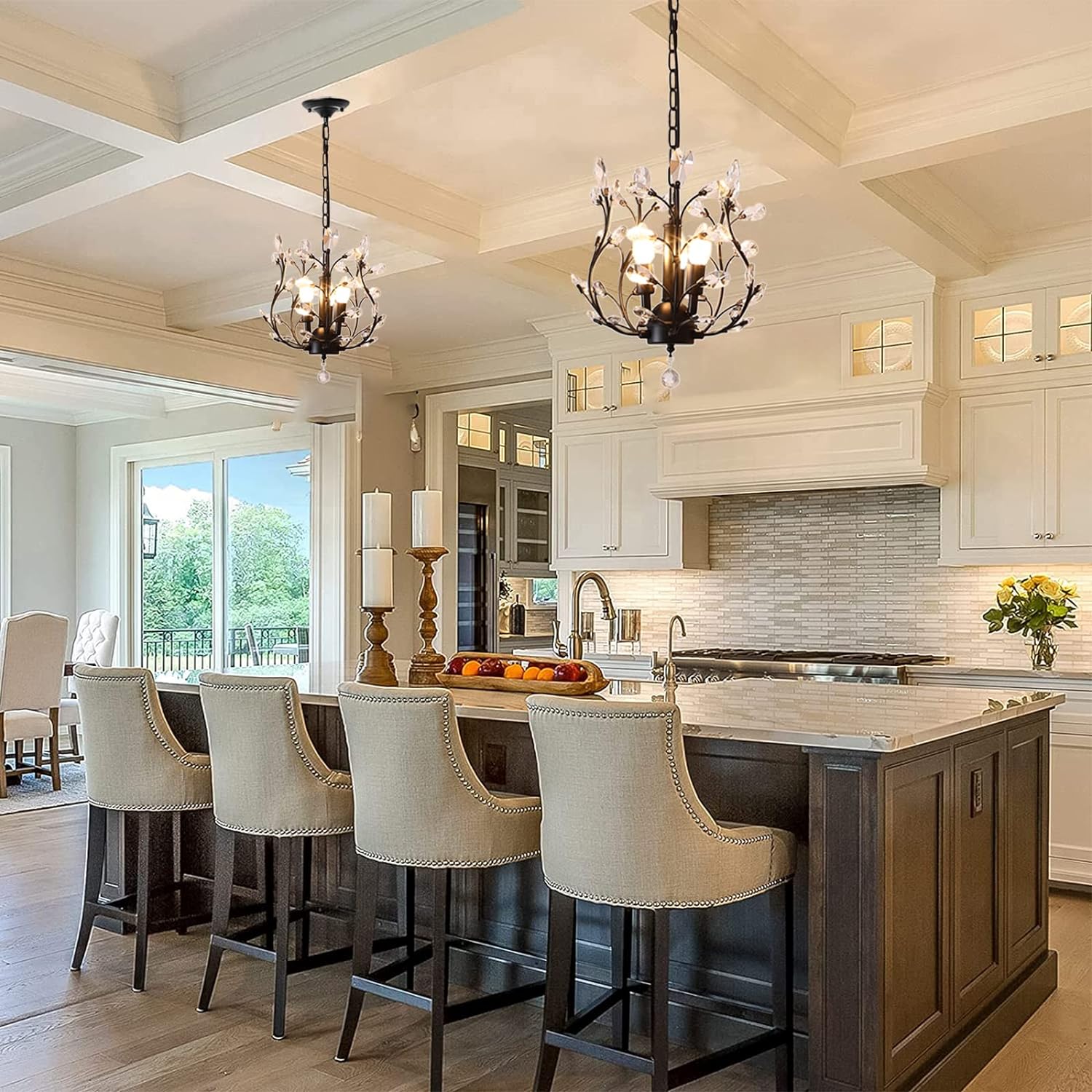 Vintage K9 Crystal Chandelier Lighting Fixture