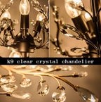 Vintage K9 Crystal Chandelier Lighting Fixture