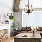 Vintage K9 Crystal Chandelier Lighting Fixture