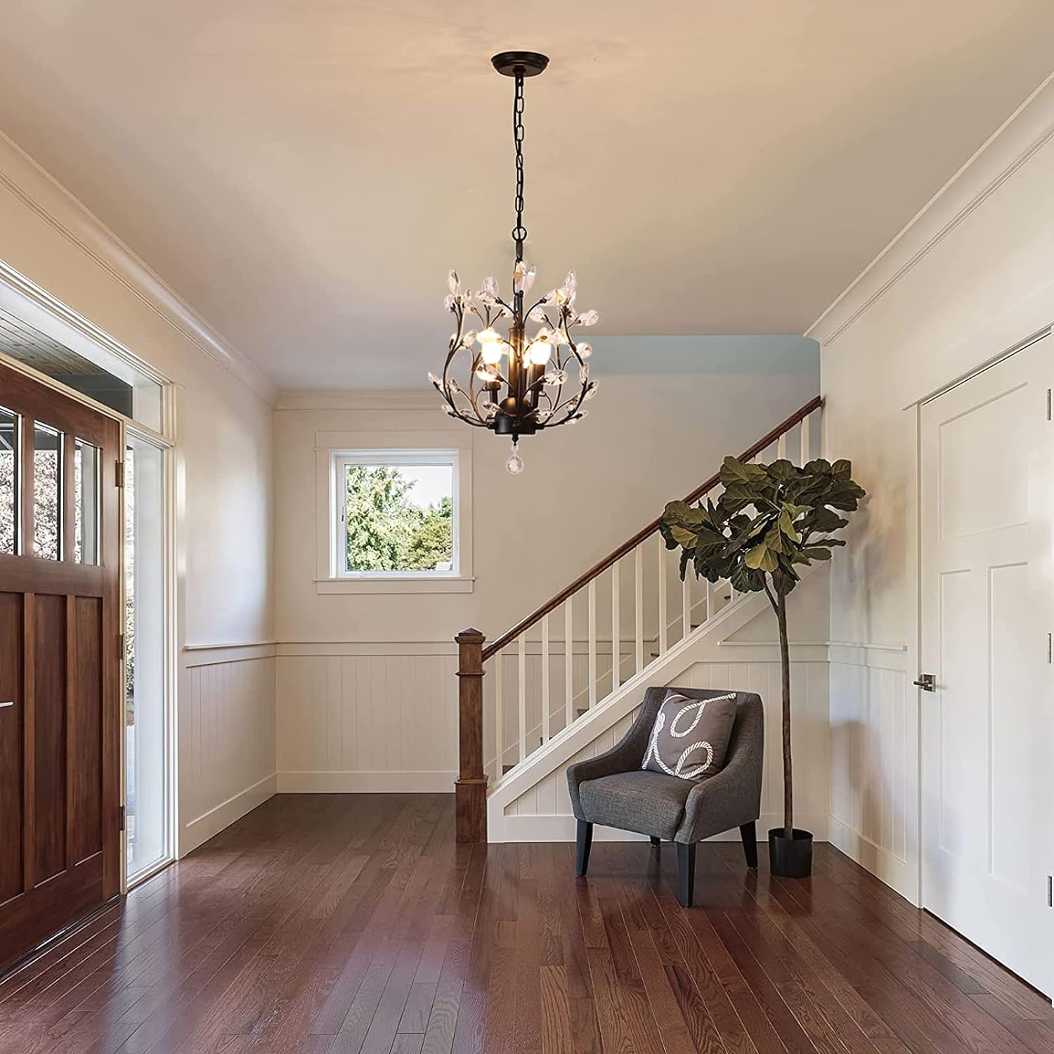 Vintage K9 Crystal Chandelier Lighting Fixture