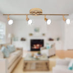 Modern Gold 4-Light LED Track Lighting Kit
