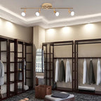 Modern Gold 4-Light LED Track Lighting Kit