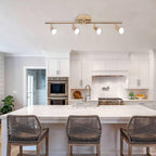 Modern Gold 4-Light LED Track Lighting Kit