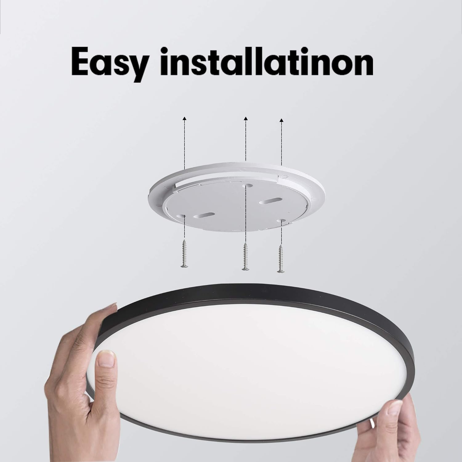 Allure Home Collections Black LED Ceiling Light
