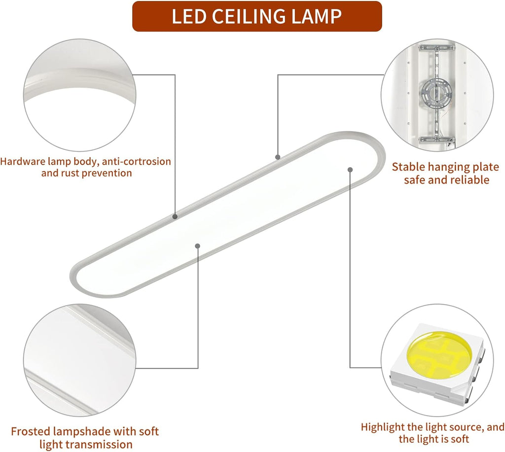 Dimmable 48W LED Ceiling Light Fixture