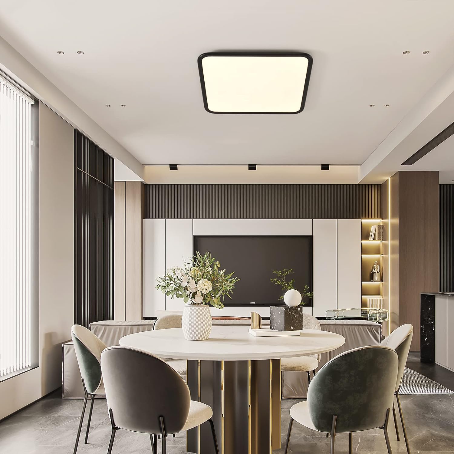 Dimmable LED Flush Mount Ceiling Light