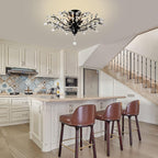 Elegant Vintage Crystal Chandelier – 5 Lights