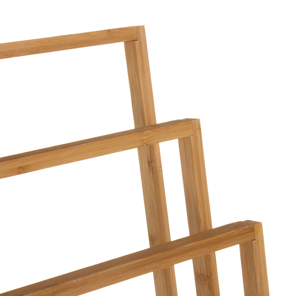 Elegant Bamboo 3-Tier Towel Rack