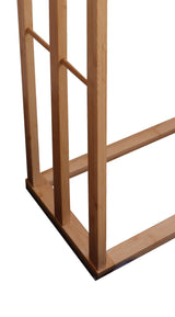 Bamboo 3-Tier Towel Bar Holder Rack