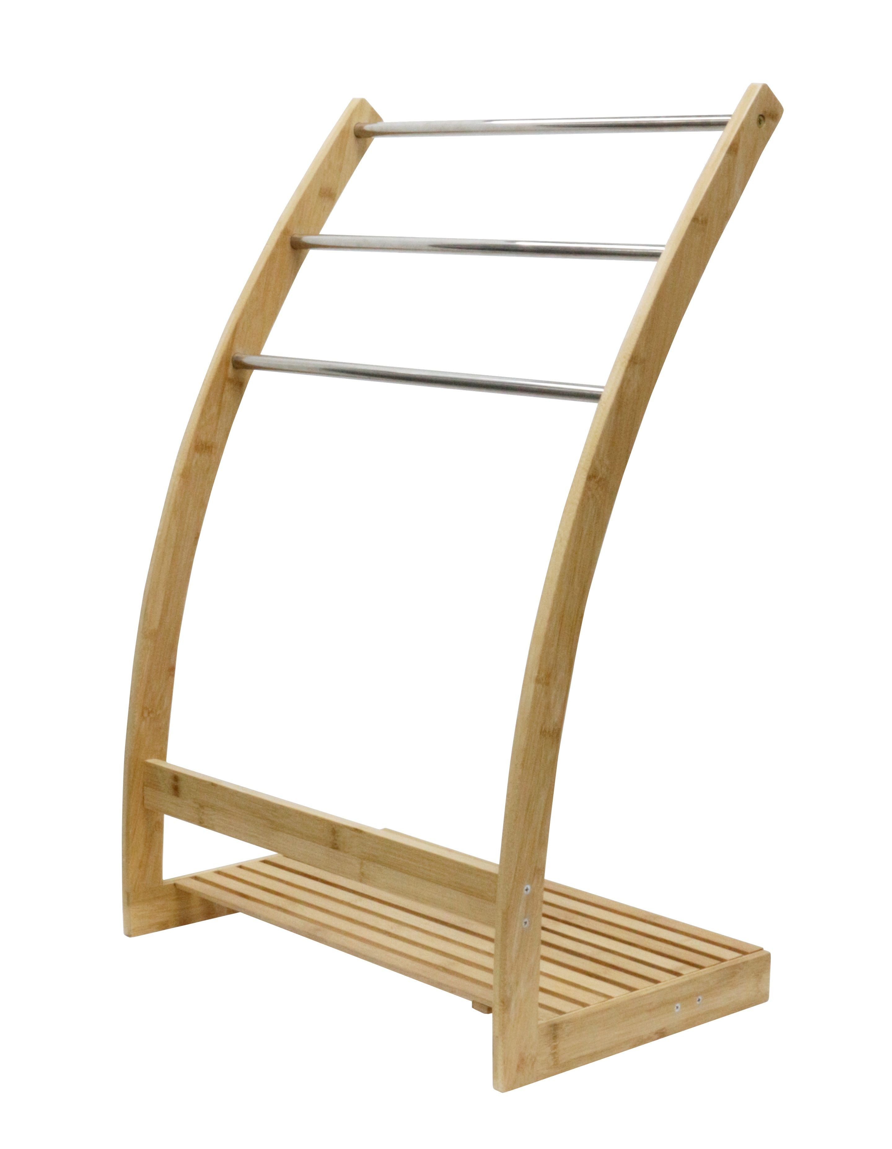 Bamboo 3-Tier Freestanding Towel Rack