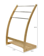 Bamboo 3-Tier Freestanding Towel Rack