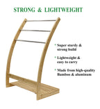Bamboo 3-Tier Freestanding Towel Rack