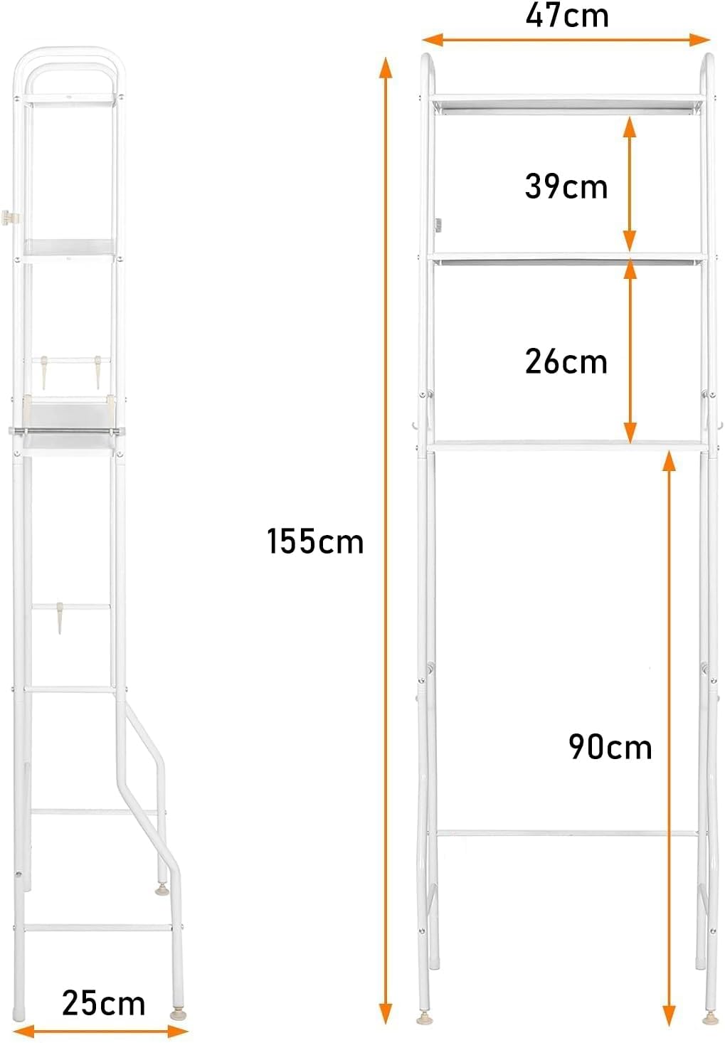 CARLA HOME 3-Tier Over The Toilet Rack