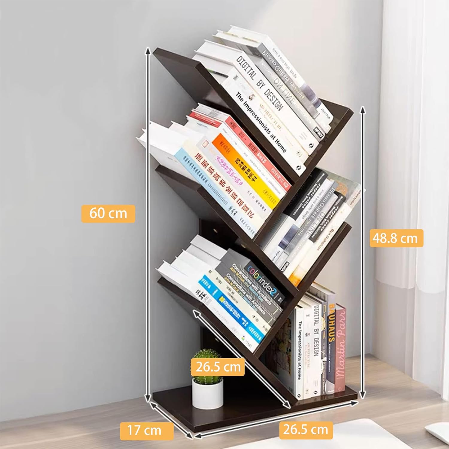CARLA HOME 5-Tier Tree Bookshelf Rack