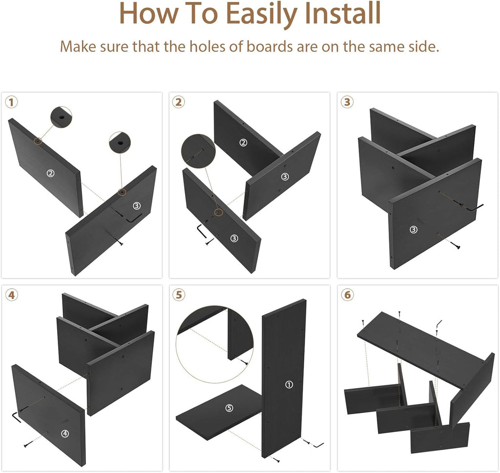 CARLA HOME 5-Tier Tree Bookshelf Rack