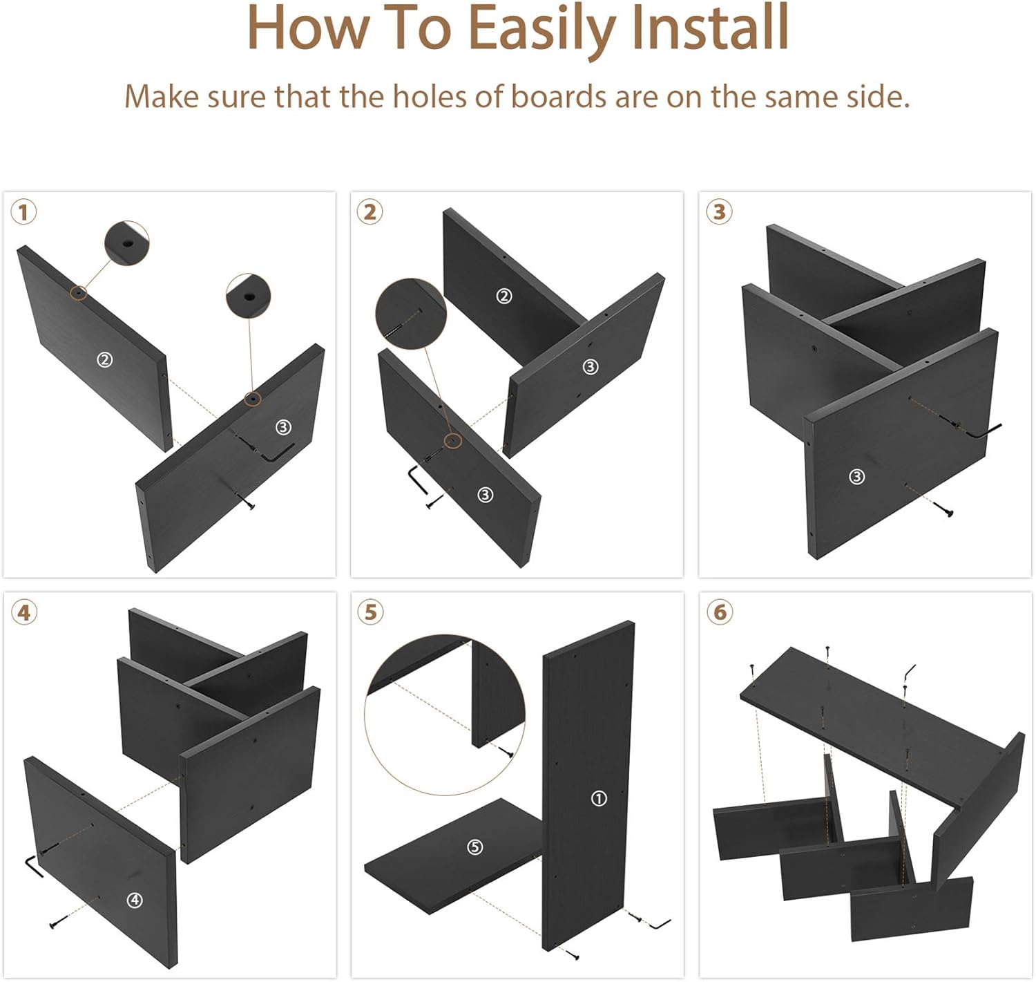CARLA HOME 5-Tier Tree Bookshelf Rack